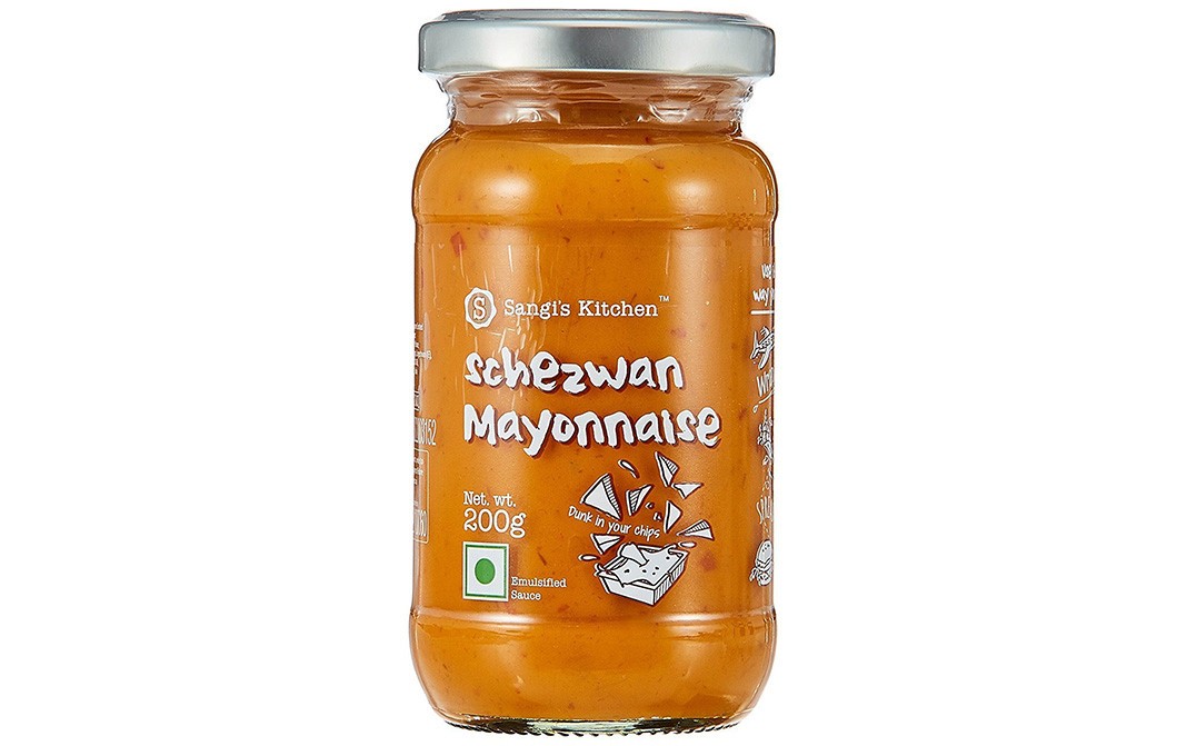 Sangi's Kitchen Schezwan Mayonnaise    Glass Jar  200 grams